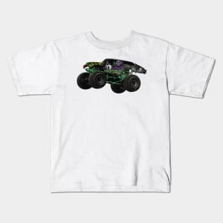 Monster Truck Freestyle Illustration Kids T-Shirt